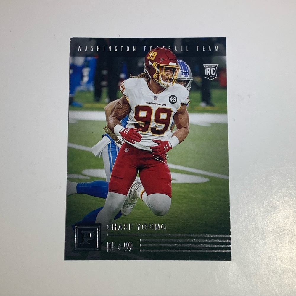 🏈 [5/$10] 2020 PANINI CHRONICLES PANINI #PA-35 CHASE YOUNG NFL TRADING CARD 🏈